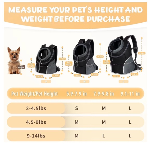 Small dog backpack carrier - Picture 5 of 5